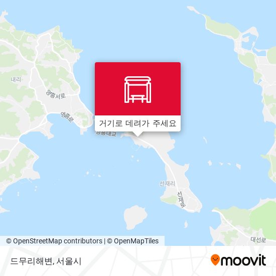 드무리해변 지도