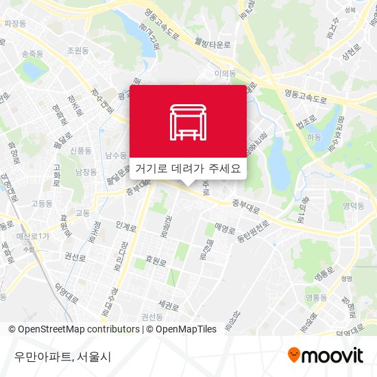 우만아파트 지도