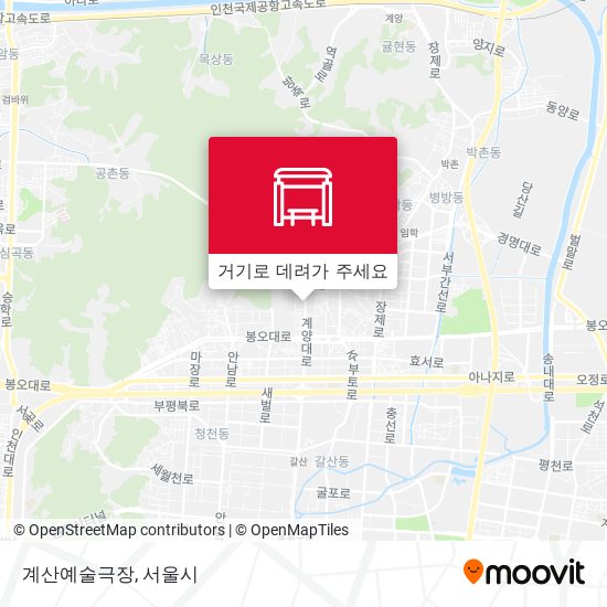 계산예술극장 지도