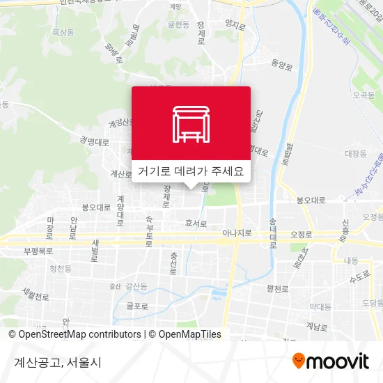 계산공고 지도