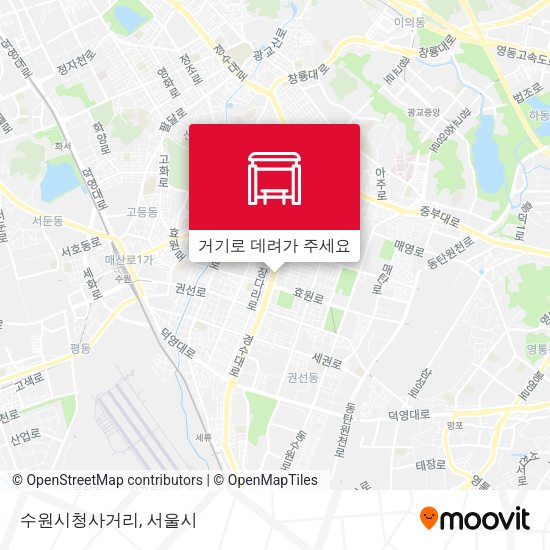 수원시청사거리 지도