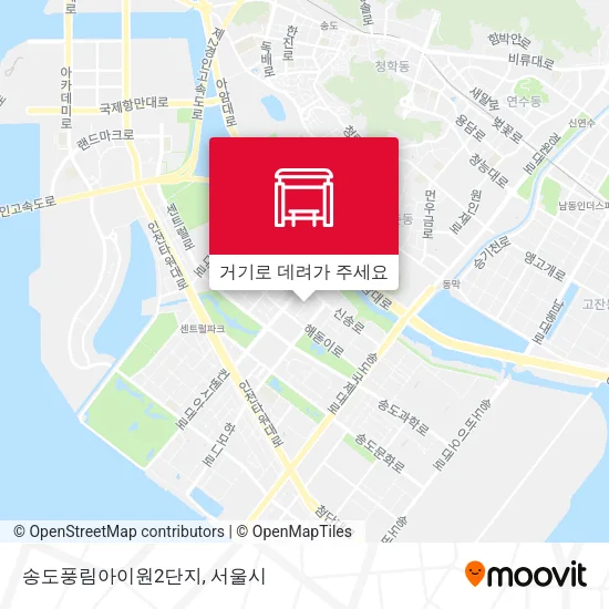 송도풍림아이원2단지 지도