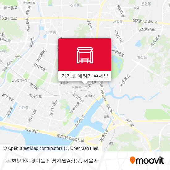 논현9단지냇마을신영지웰A정문 지도