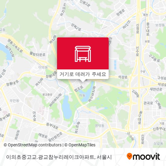 이의초중고교.광교참누리레이크아파트 지도