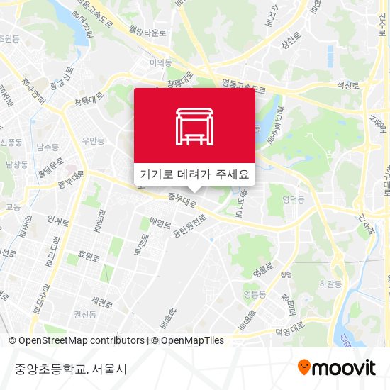 중앙초등학교 지도