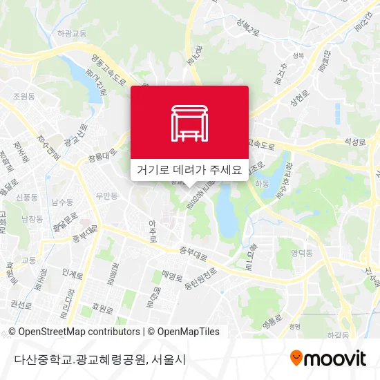 다산중학교.광교혜령공원 지도