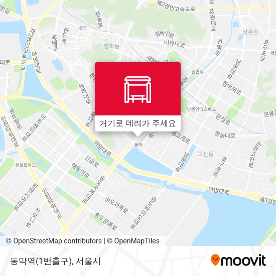 동막역(1번출구) 지도