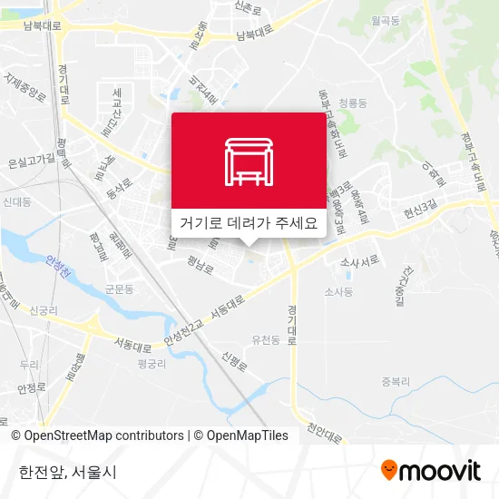 한전앞 지도