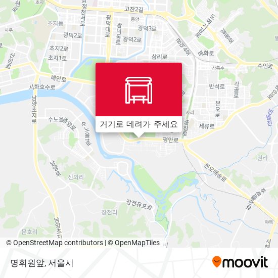 명휘원앞 지도