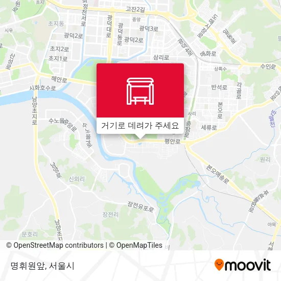 명휘원앞 지도