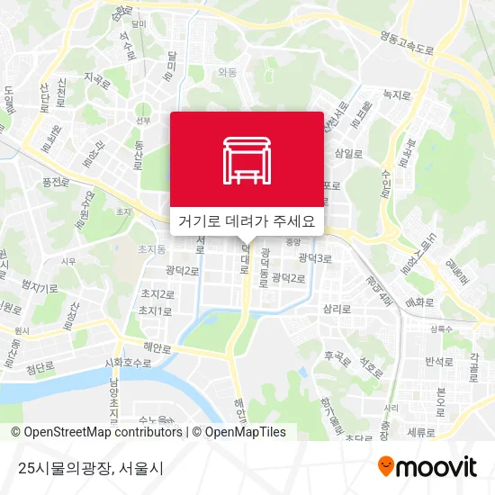 25시물의광장 지도