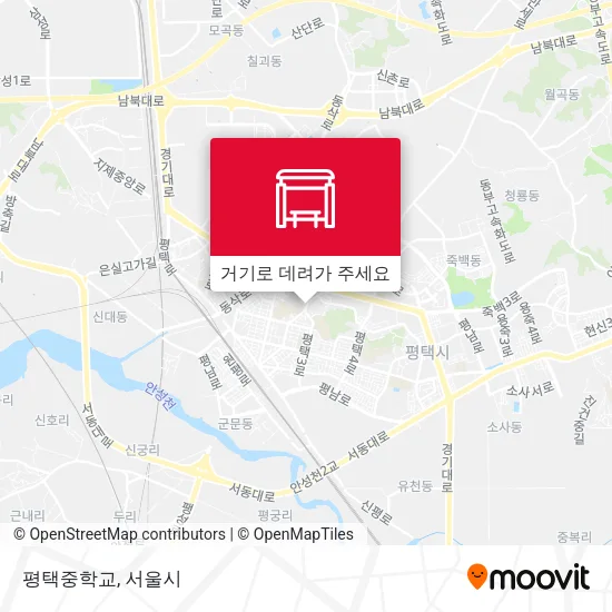평택중학교 지도