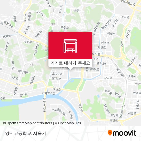양지고등학교 지도