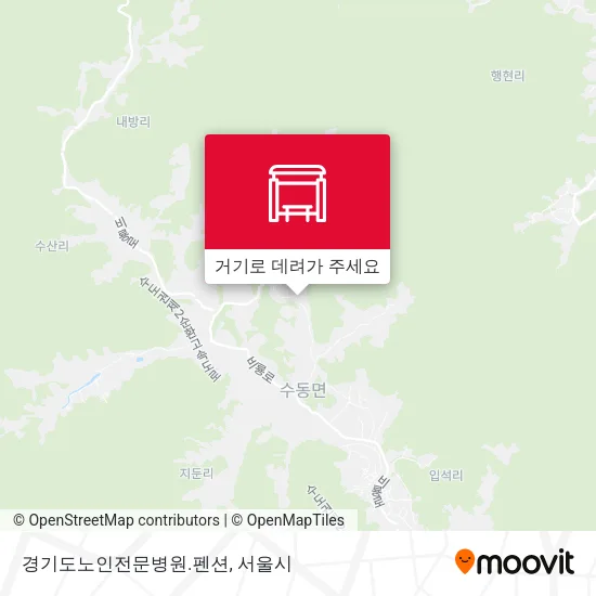 경기도노인전문병원.펜션 지도