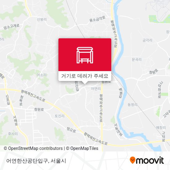 어연한산공단입구 지도