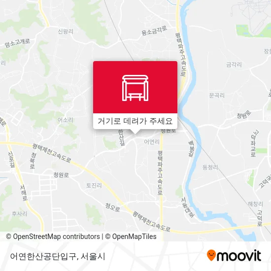 어연한산공단입구 지도