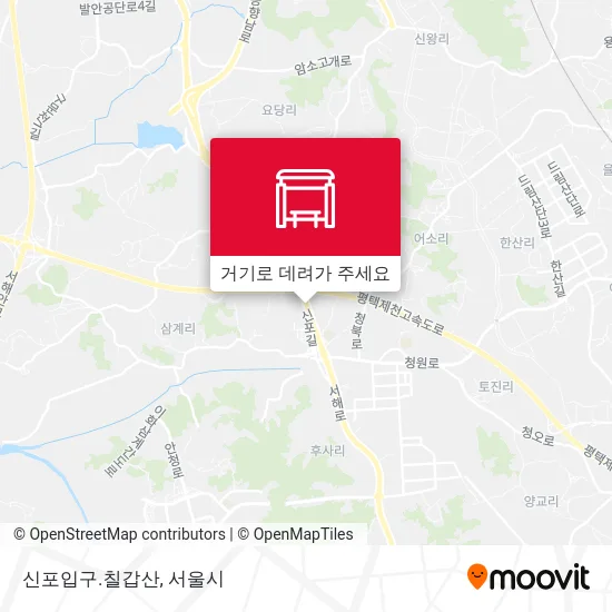 신포입구.칠갑산 지도