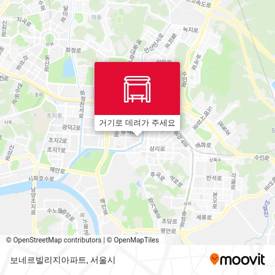 보네르빌리지아파트 지도