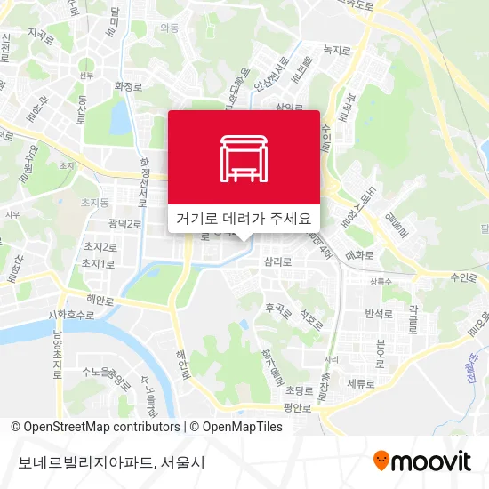 보네르빌리지아파트 지도