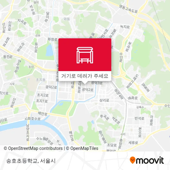 송호초등학교 지도