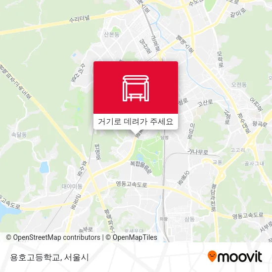 용호고등학교 지도