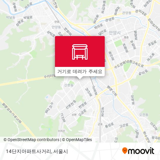 14단지아파트사거리 지도
