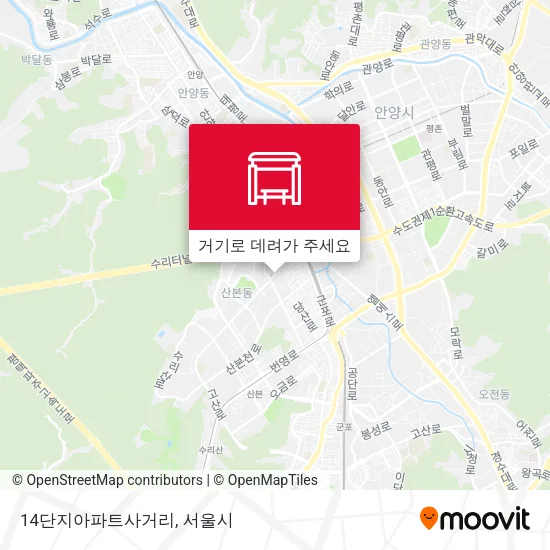 14단지아파트사거리 지도