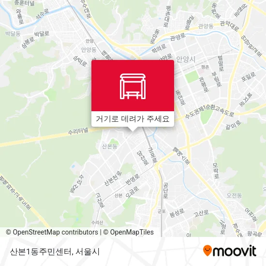 산본1동주민센터 지도