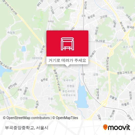 부곡중앙중학교 지도
