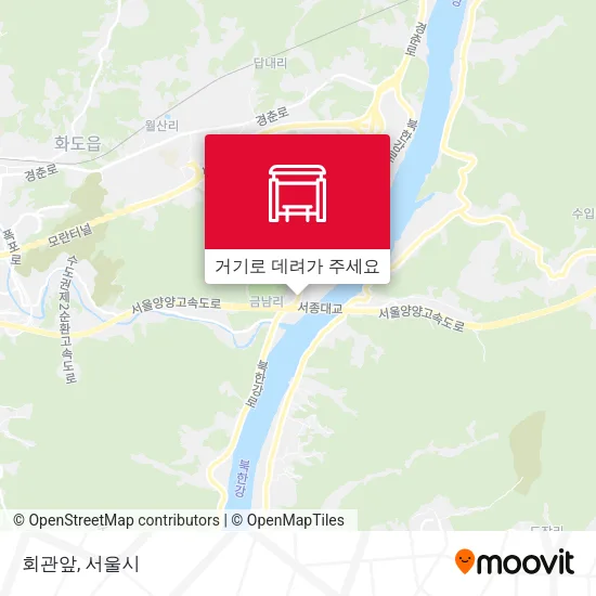 회관앞 지도