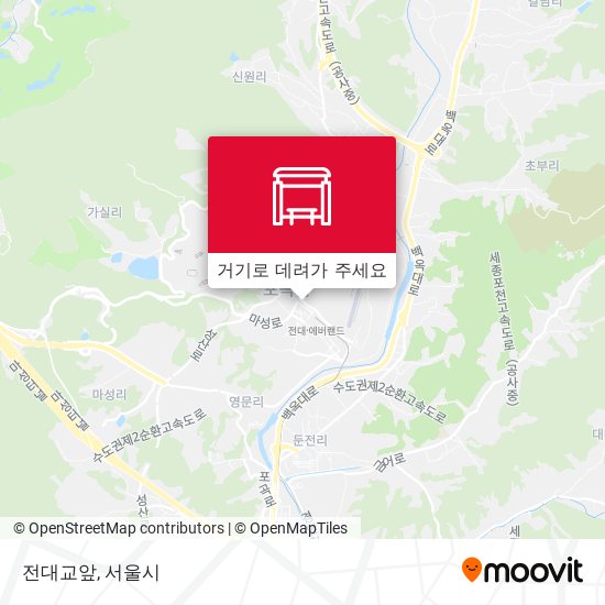 전대교앞 지도