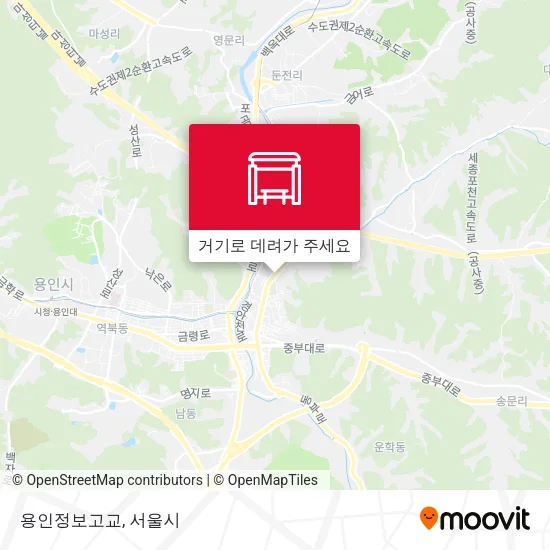 용인정보고교 지도