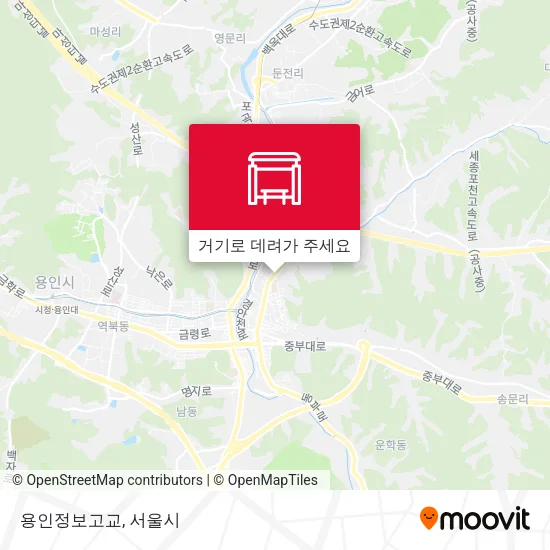 용인정보고교 지도
