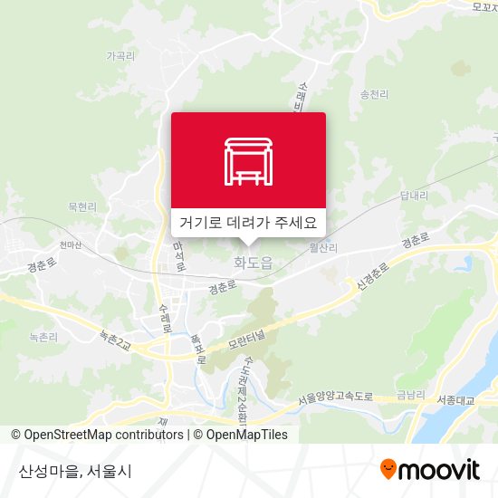 산성마을 지도