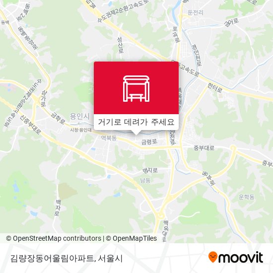 김량장동어울림아파트 지도