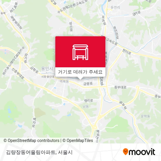 김량장동어울림아파트 지도