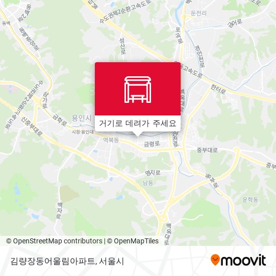 김량장동어울림아파트 지도