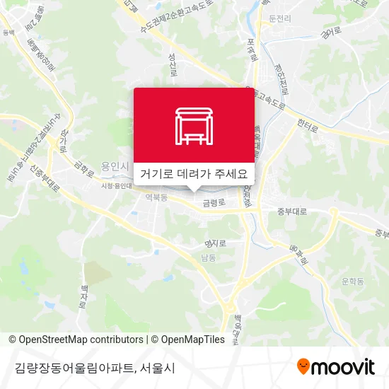 김량장동어울림아파트 지도