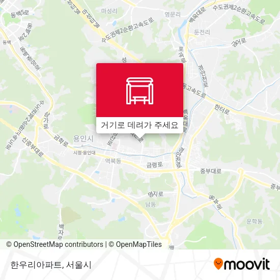 한우리아파트 지도