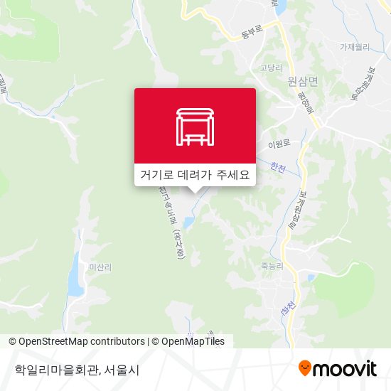 학일리마을회관 지도