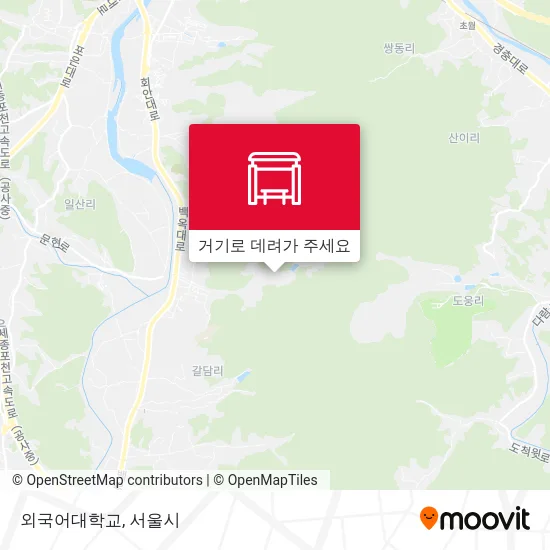 외국어대학교 지도
