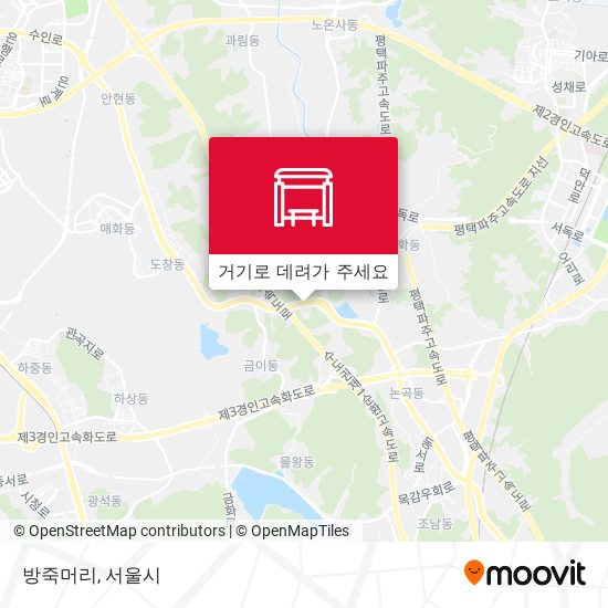 방죽머리 지도