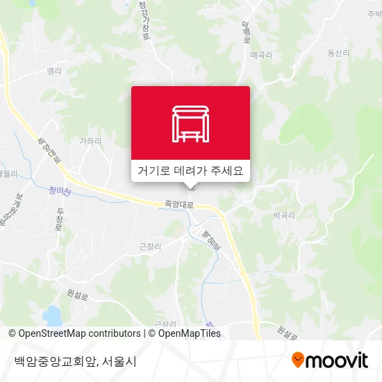 백암중앙교회앞 지도