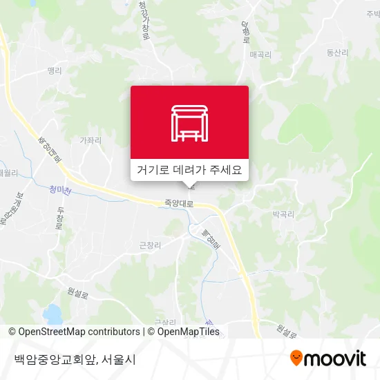 백암중앙교회앞 지도