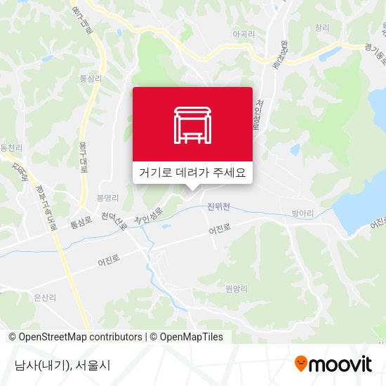 남사(내기) 지도