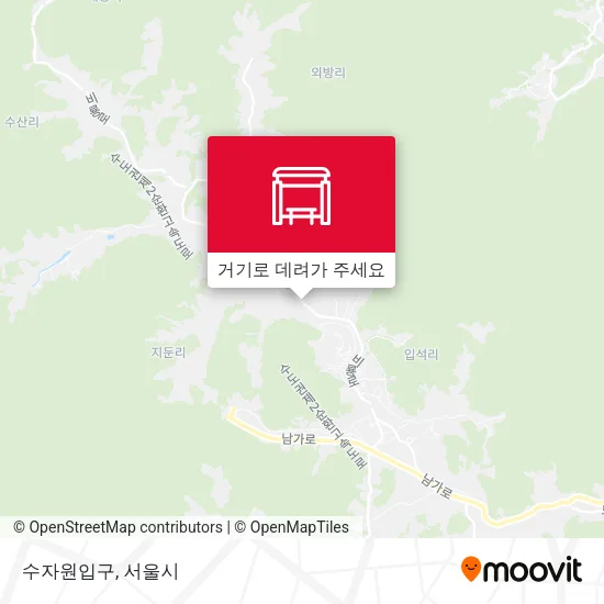 수자원입구 지도