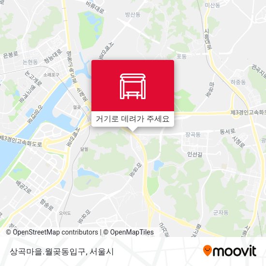 상곡마을.월곶동입구 지도