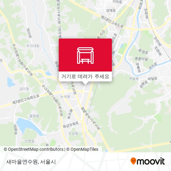 새마을연수원 지도
