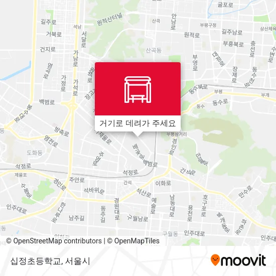 십정초등학교 지도