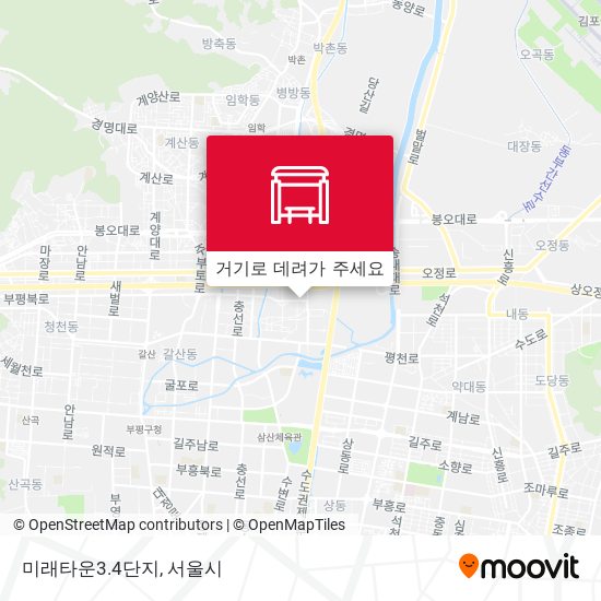 미래타운3.4단지 지도